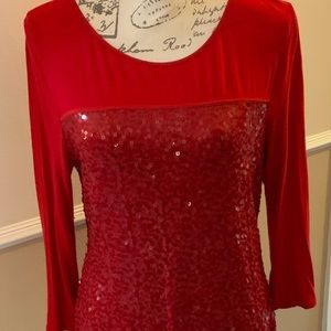 Calvin Klein sequined top